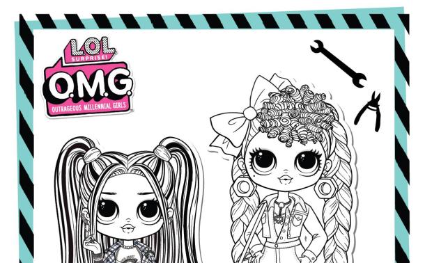 Omg Series 2 Coloring Sheet – The Mga Shop