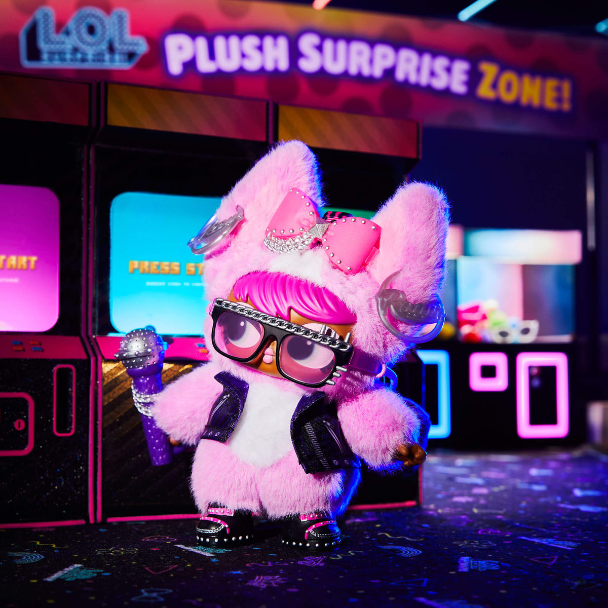 lol サプライズ LOL Surprise Plush Surprise E-Meow Rocker – Plush with Hidden