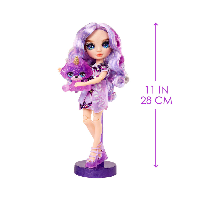 Rainbow High Violet (Purple) with Slime Kit & Pet - Purple 11β Shimmer Doll with DIY Sparkle Slime - shop.mgae.com