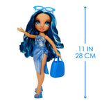 Rainbow High Swim & Style Skyler (Blue) 11” Doll with Shimmery Wrap - shop.mgae.com