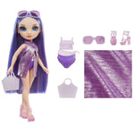 Rainbow High Swim & Style Violet (Purple) 11” Doll with Shimmery Wrap - shop.mgae.com