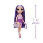 Rainbow High Swim & Style Violet (Purple) 11” Doll with Shimmery Wrap - shop.mgae.com