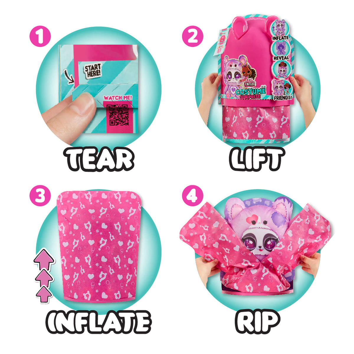 Surprise Tweens Hoops Cutie Doll with Inflatable Panda