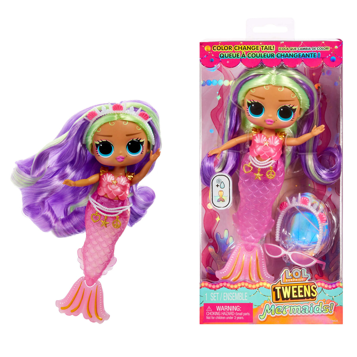 Toys Dolls That Change Color In Water Ice Water Lol Girls Toys LOL Surprise Tweens Mermaid Cleo Clove