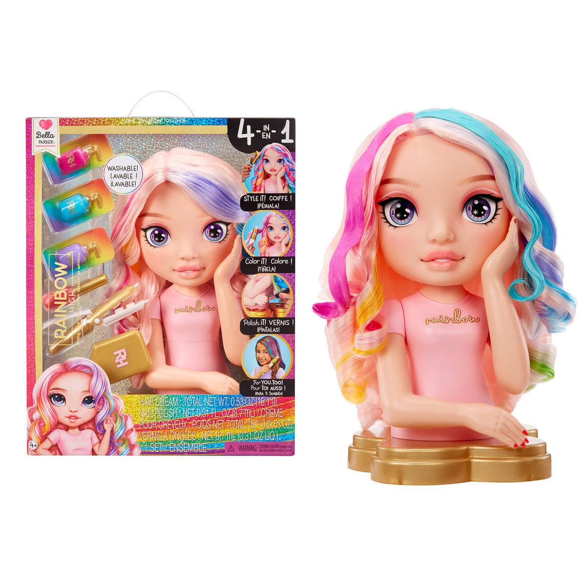 バービー　レインボー、スタイリング、ヘッド Amazon.com: Barbie Rainbow Sparkle 12.75-inch Deluxe Styling