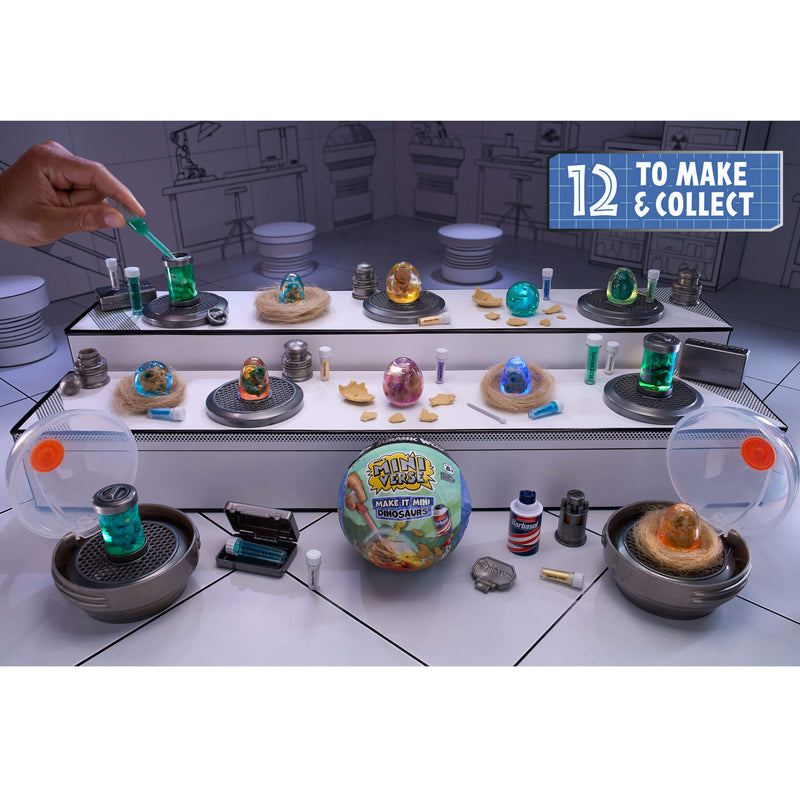 All twelve Make it Mini Dinos