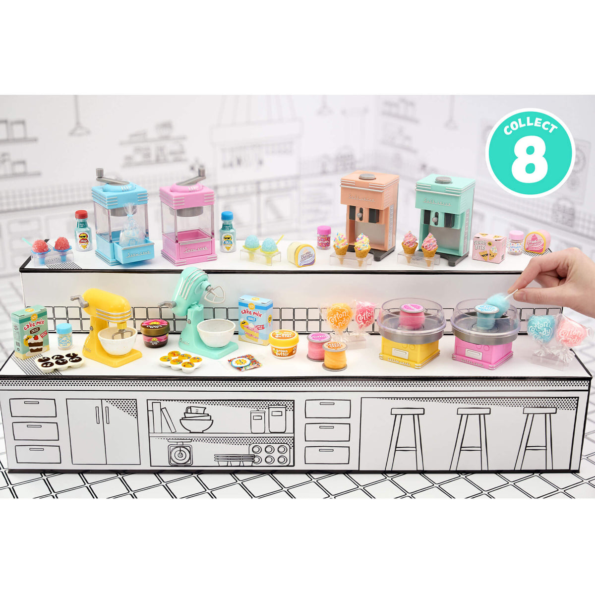 Miniverse Make It Mini Food Cafe - Serie 2, Kit Per Creare Miniature Di Cibo, Colore Multicolor