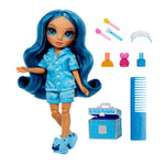 Rainbow High Jr High PJ Party Skyler (Blue) 9” Posable Doll in a Satin PJ Set - shop.mgae.com