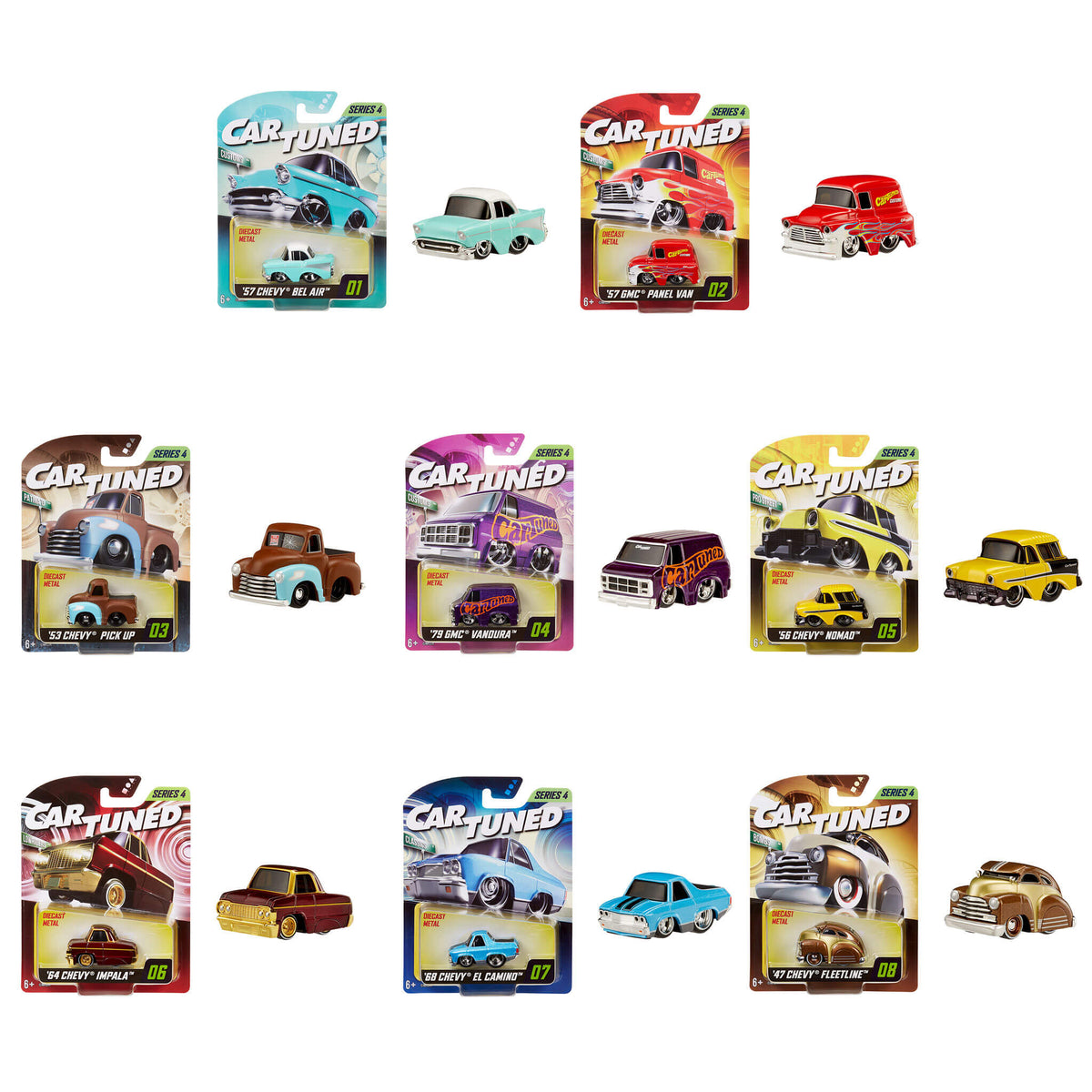 CarTuned Series 4 - 8 Pack Diecast Vehicles – The MGA Shop