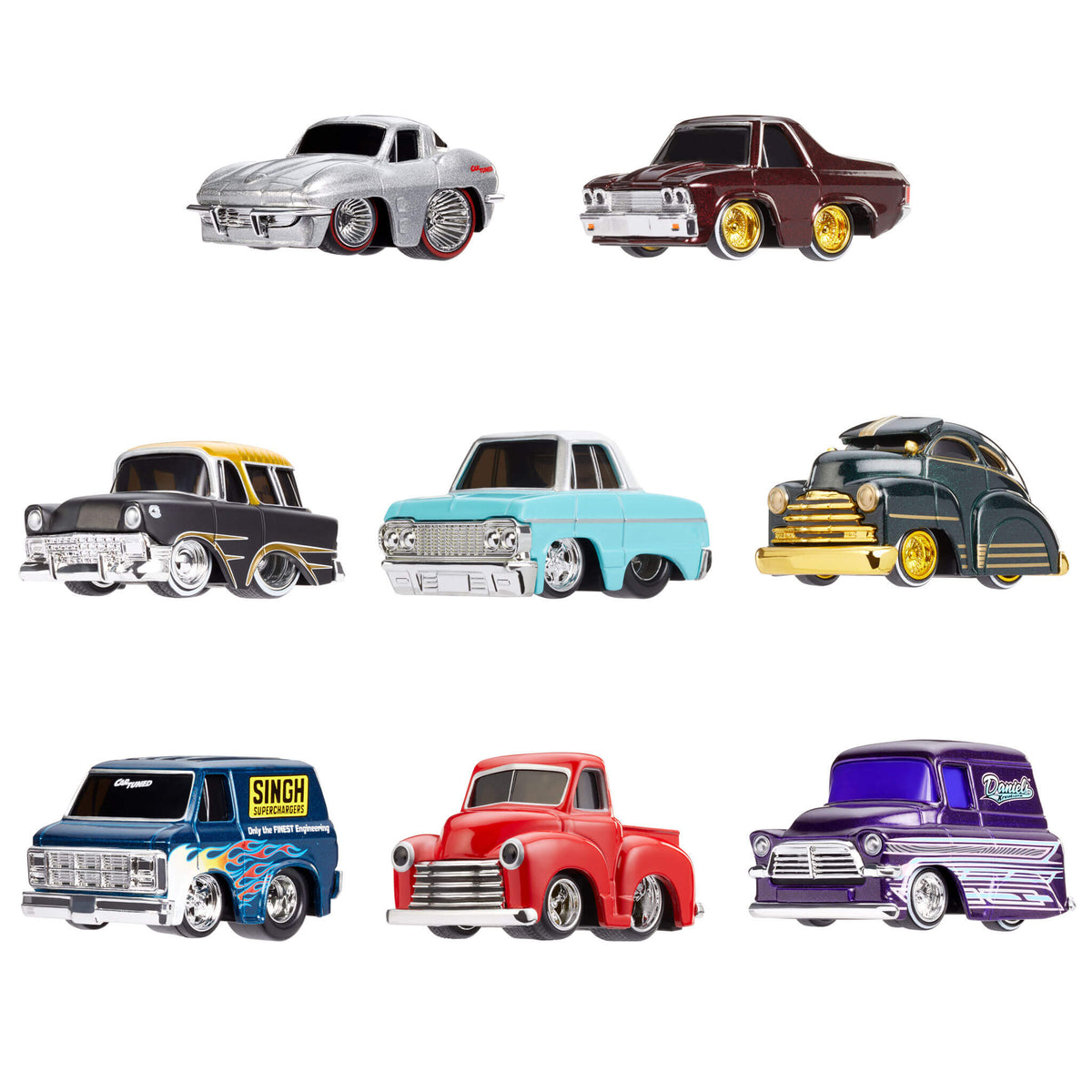 CAR TUNED 5台セット cartuned カーチューンド CarTuned Series 5 - 8 Pack Diecast Vehicles – The MGA Shop