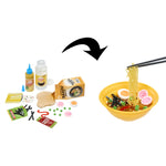 Ingredients made into Ramen put into a bowl