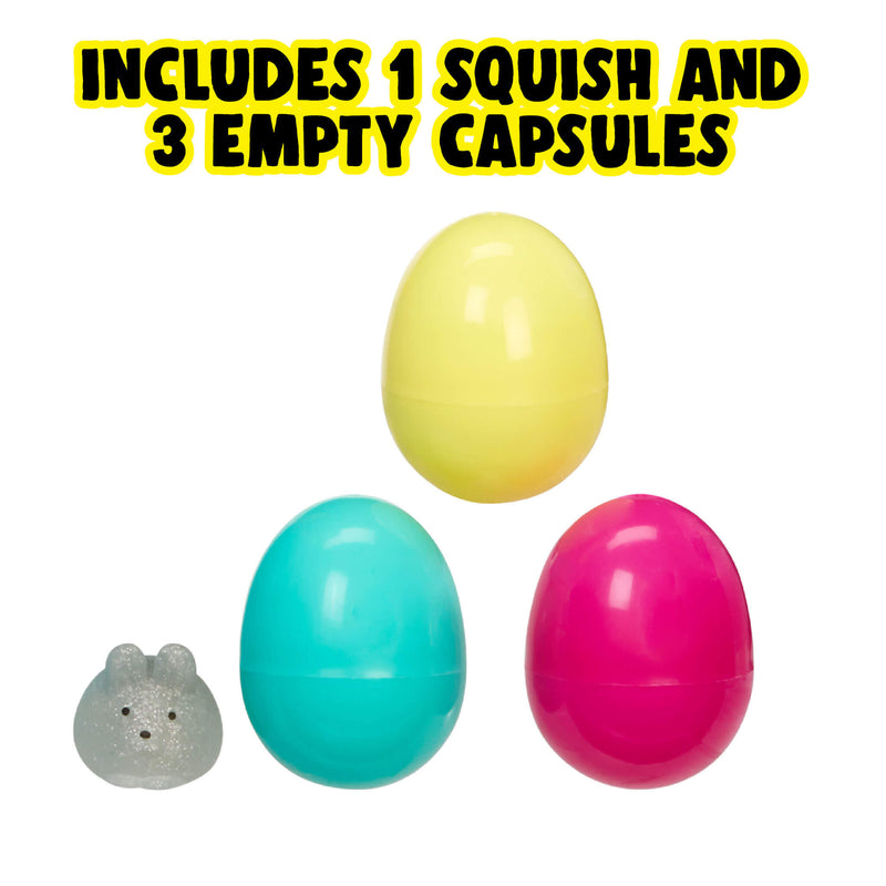 one squish and three empty capsules