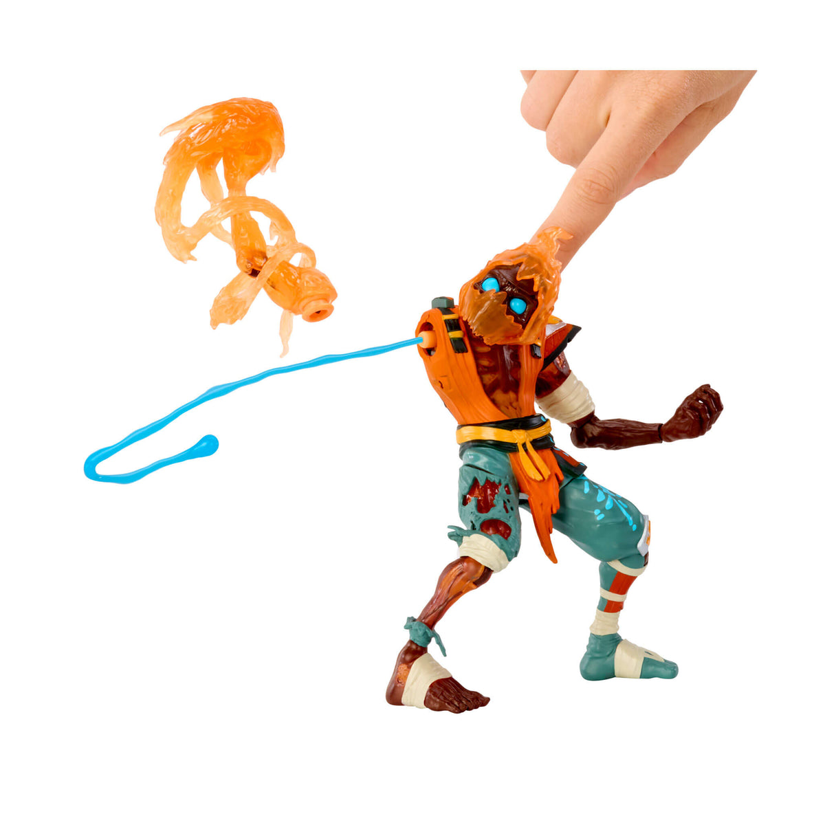 Ninjombie Scorchstrike Action Figure - Slime Battle Warrior Toy