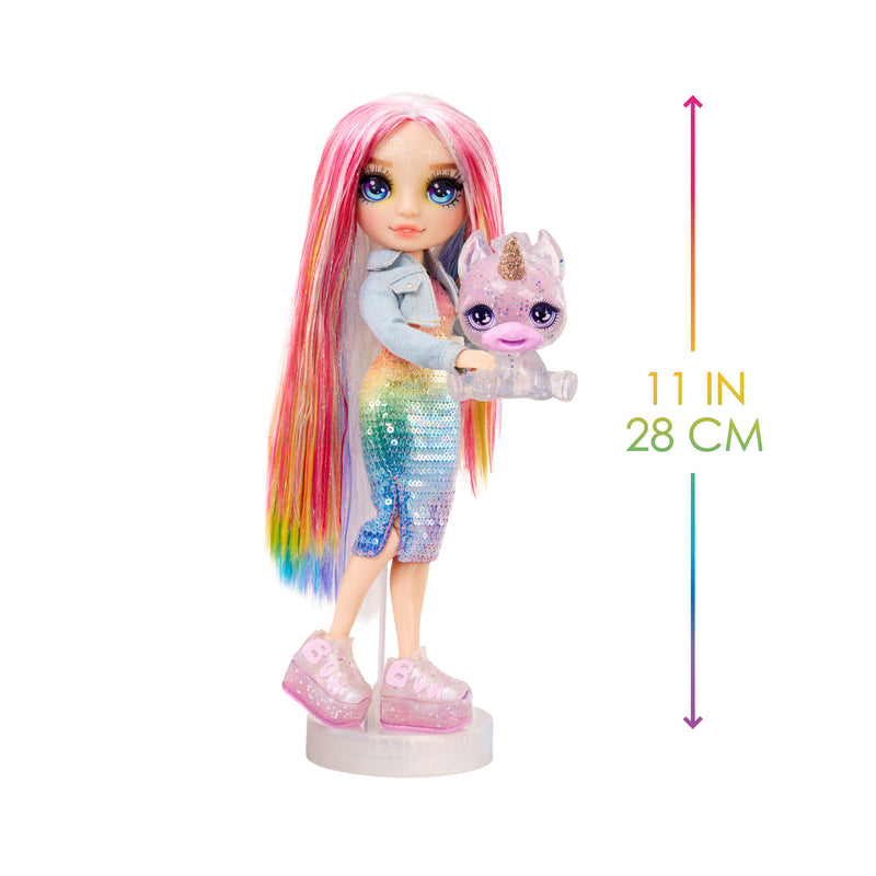 Rainbow High Amaya (Rainbow) with Slime Kit & Pet - Rainbow 11β Shimmer Doll with DIY Sparkle Slime - shop.mgae.com