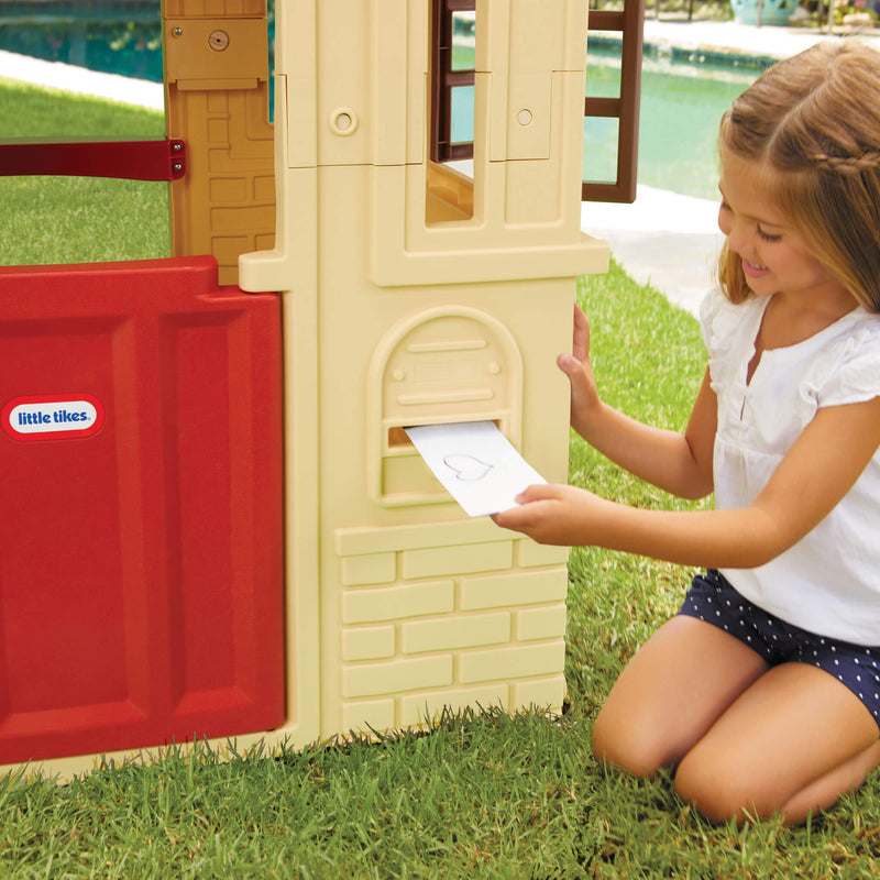 Little Tikes Cape Cottage Playhouse - Tan - mail slot