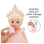 Feed her cake for a color surprise change around her mouth