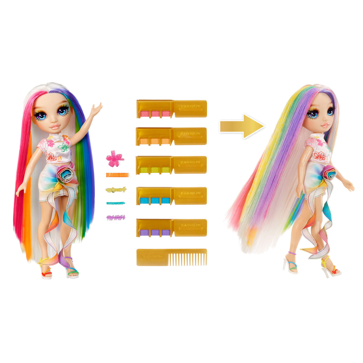 Rainbow High Watercolor & Create Fashion DIY Doll - Color Magic