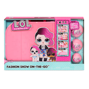 LOL Surprise Fashion Show on the Go with Surprise Family - Bright Pink Case - shop.mgae.com