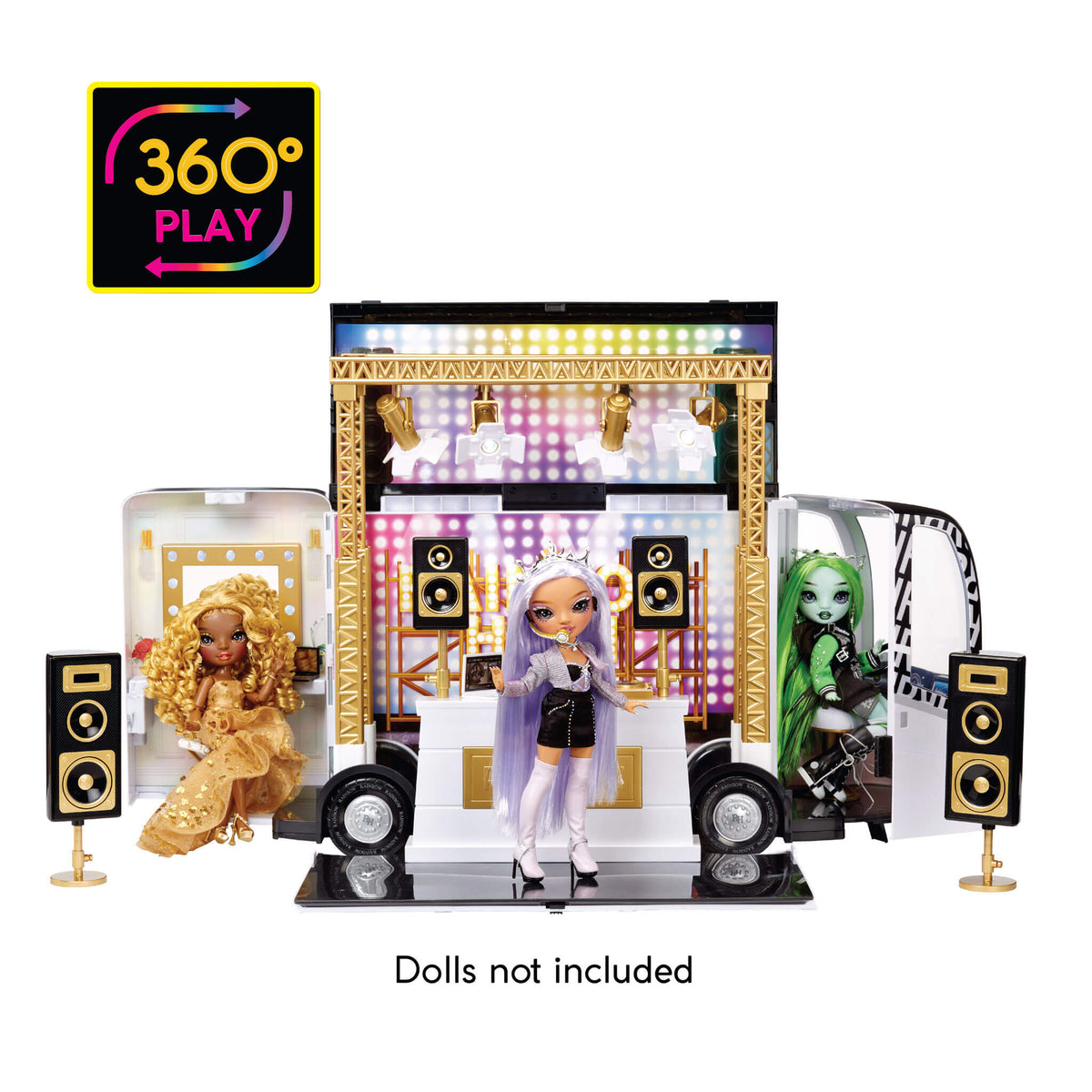 Rainbow Vision World Tour Bus & Stage Playset – The MGA Shop Rainbow Vision World Tour Bus & Stage Playset – The MGA Shop
