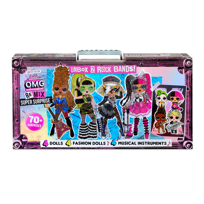 L.O.L. Surprise! O.M.G. Remix Super Surprise - 70+ Surprises, 4 Fashion Dolls & 4 Dolls