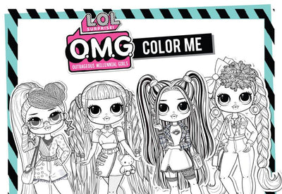 O.M.G. Color Me Coloring Sheet