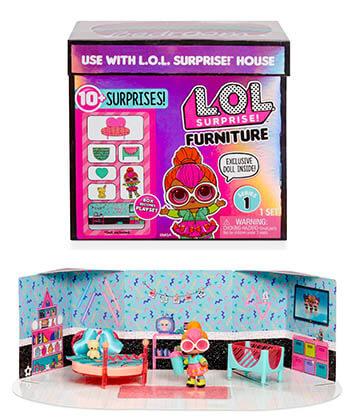 L.O.L. Surprise Furniture Bedroom with Neon Q.T.