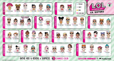 L.O.L. Surprise Series 2 Lil Sisters Collector's Guide