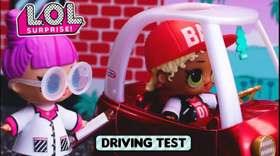 L.O.L. Surprise! Driving Test | Stop Motion