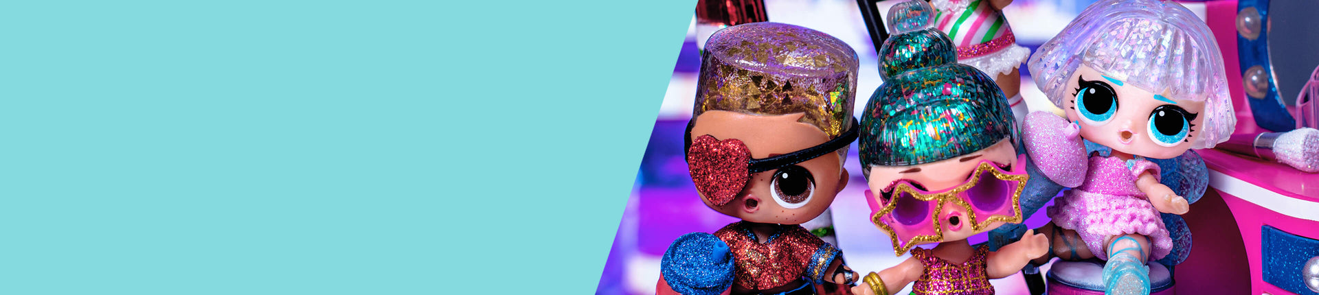 Find everything you need to complete your LOL Surprise Winter Disco collection. Shop Glitter Globe dolls, Fluffy Pets and Lils to build a Glitter Snow B.B. to display your dolls.