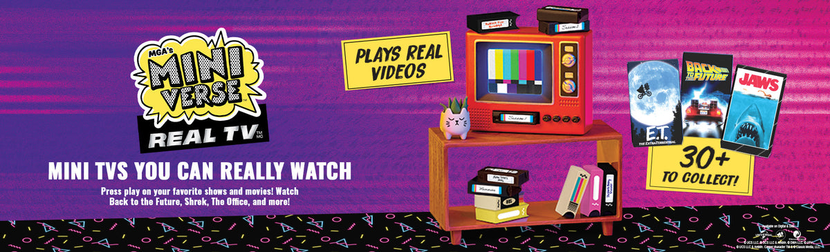Mini TVs you can really watch! Plays real videos with 30+ to collect