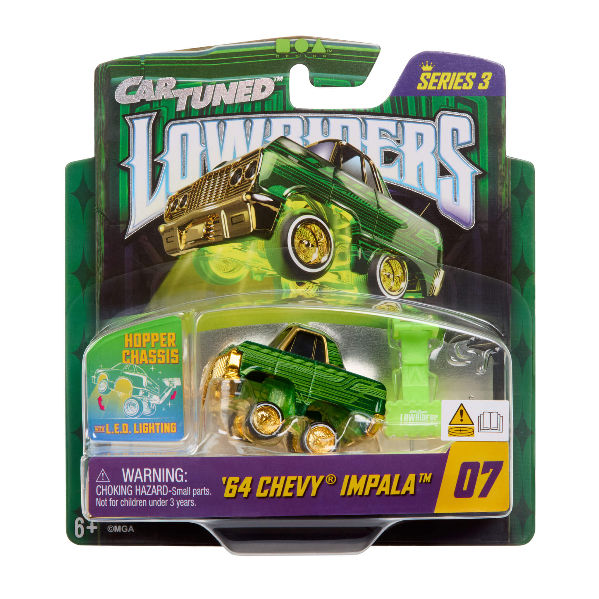 CarTuned 1964 Chevy Impala Diecast Lowrider – Series 3 | LED