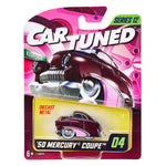 Toy car in packaging with 'Car Tuned' and 'Series 12' branding on a white background