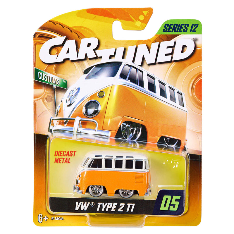 VW in packaging with 'Car Tuned' and 'Series 12' branding on a white background