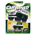 Land Cruiser in packaging with 'Car Tuned' and 'Series 12' branding on a white background