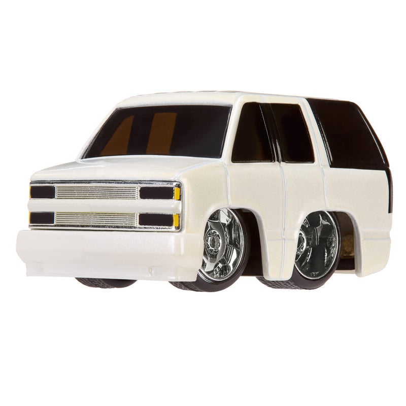  Suburban with black windows on a white background