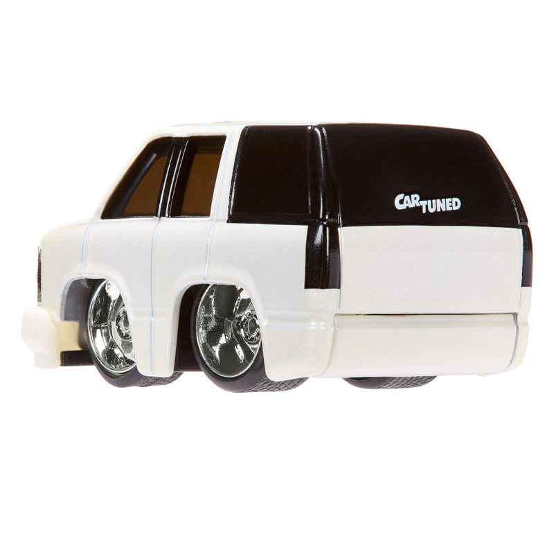 White Suburban with 'CarTuned' branding on a white background