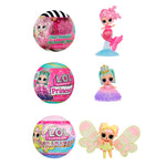 One Mermaids Makeover Magic Tot, One Fairy Tot, and One Princess Tot on a white background