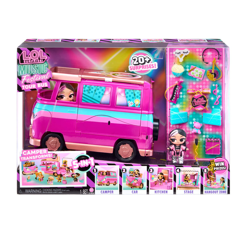 Music Festival Tour Bus in packaging on a white background