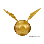 Golden ball with wings on a white background