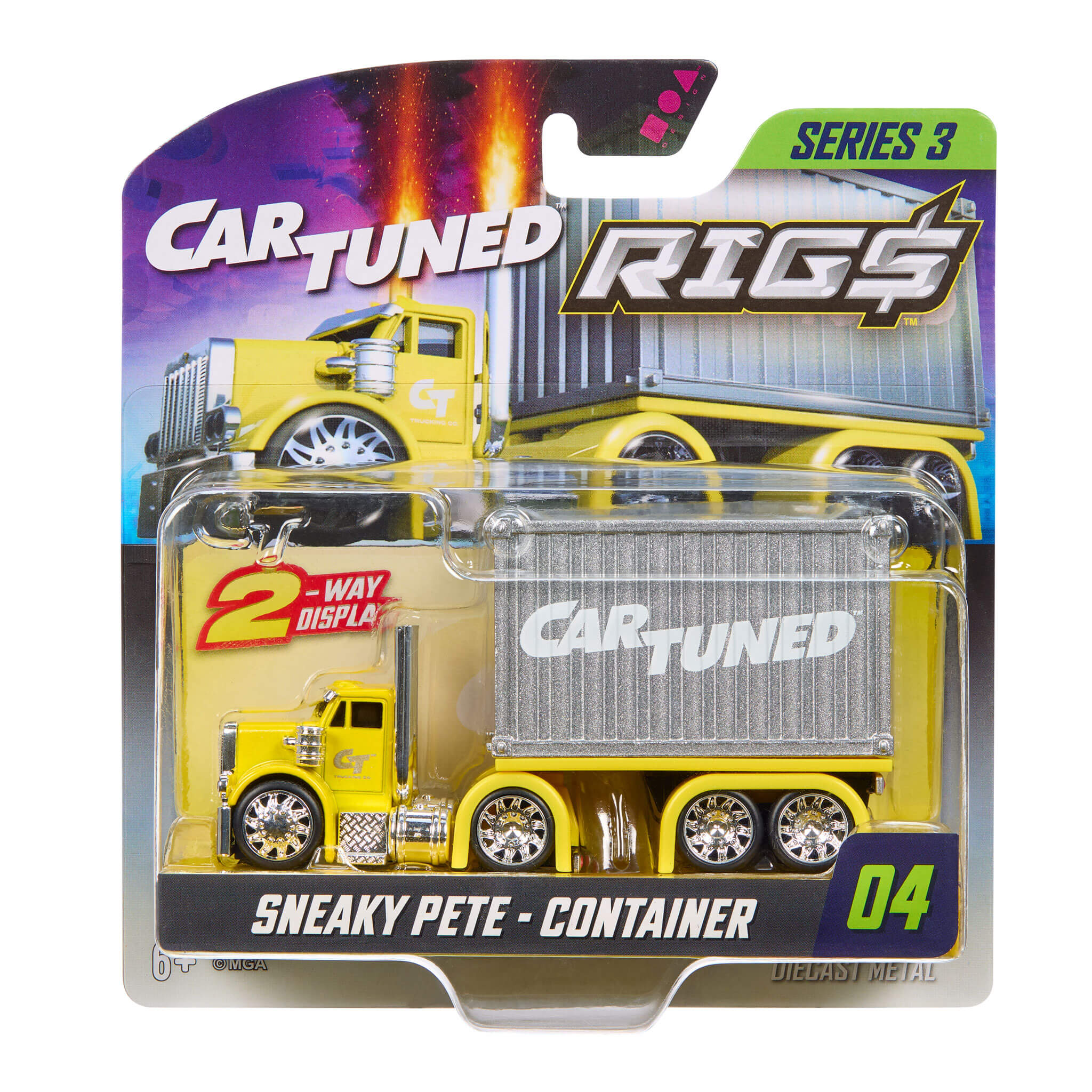 CAR TUNED コンテナー・リグズ- スネーキー・ピート(イエロー) CarTuned Container Rig$ – Series 3 – Sneaky Pete – Yellow – The