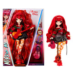 Fashion Doll Blaze standing next to packaging on a white background