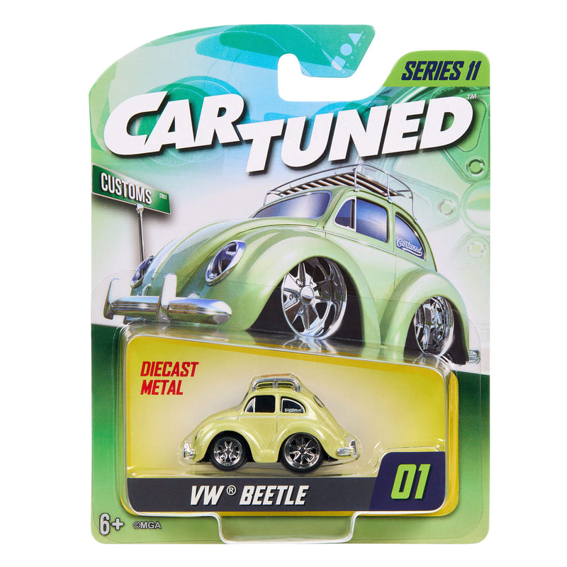 VW Beetle in CarTuned brand packaging on a white background
