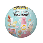 Make it mini real baby ball packaging on a white background