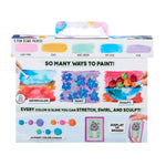  slime kit packaging with colorful paint swatches and text on a white background