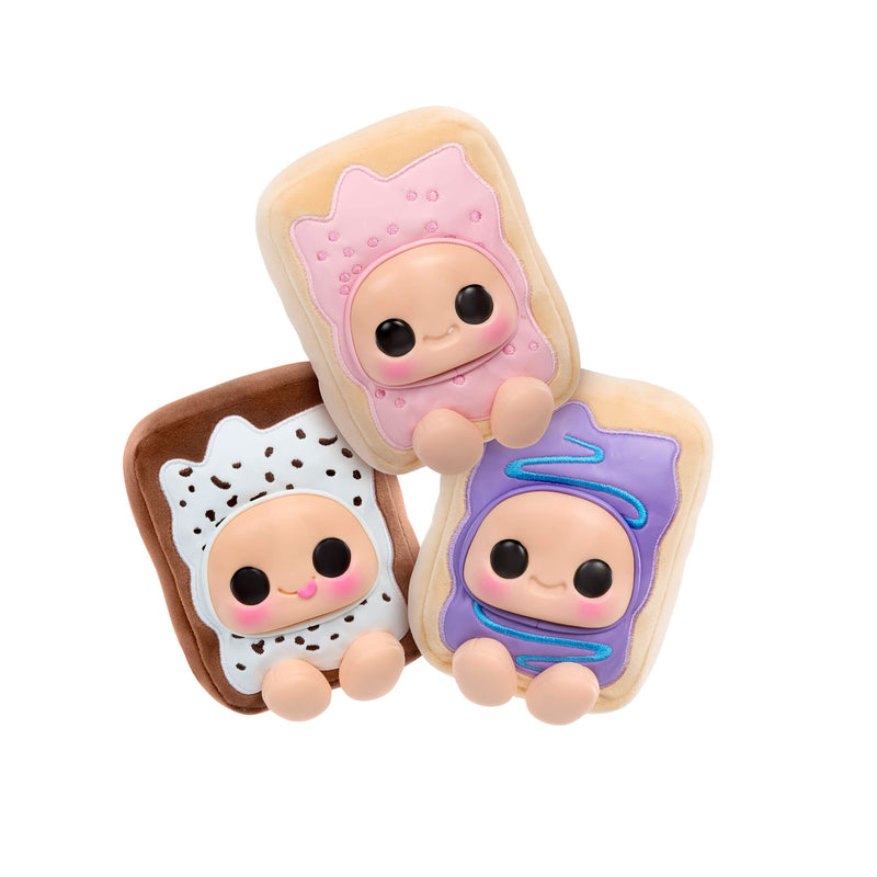 Three cute character-shaped Pop Tarts on a white background