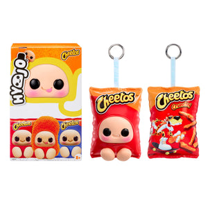 Cheetos key chain bags next to packaging on a white background