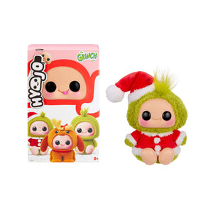 This image shows a Hyojo product box and a Grinch Santa, photographed on a white background.
