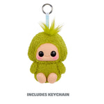 Grinch keychain, with silver keyring and text' INCLUDES KEYCHAIN' on a white background.