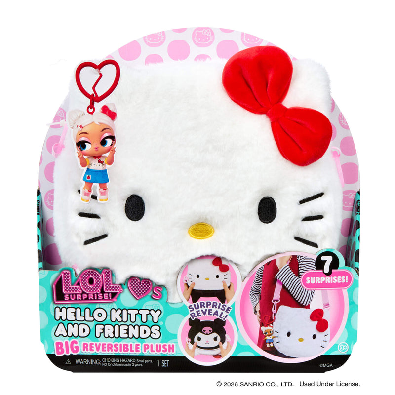 White Hello Kitty and Friends Plush in packaging on a white background