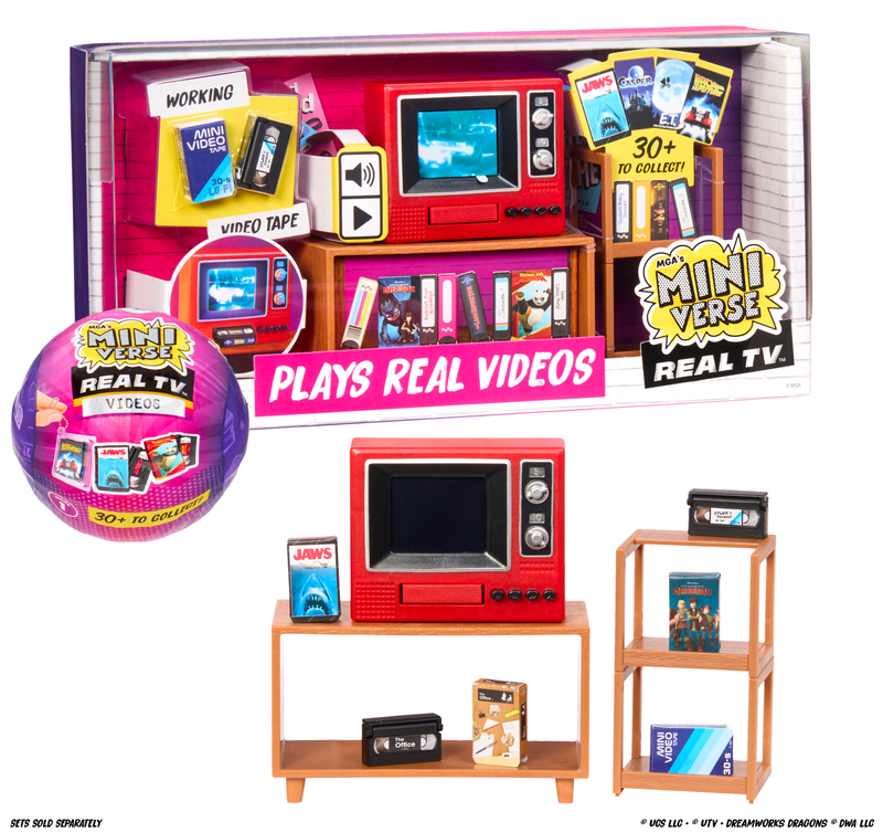 Miniverse Real TV in packaging and out of packaging